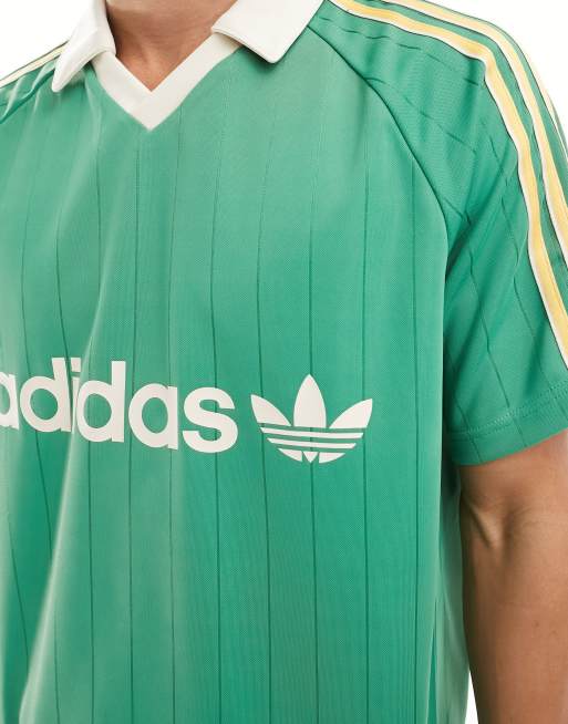 Polo verde de estilo retro de adidas Originals ASOS