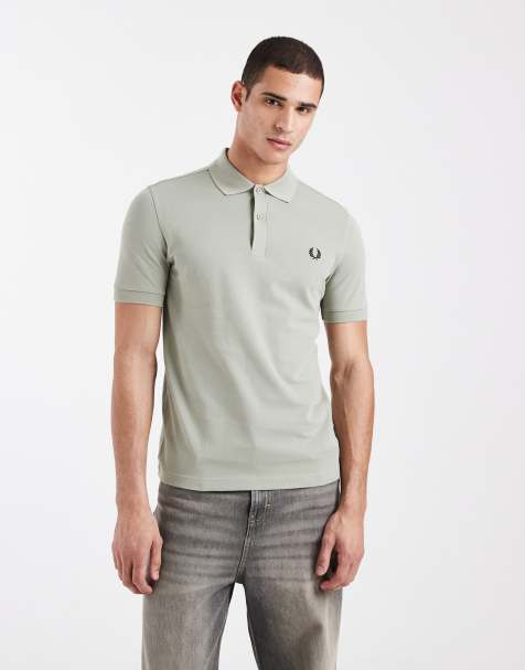 Polo verde tenue con logo de Fred Perry - view 1