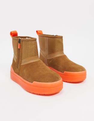 фото Полусапожки каштанового цвета ugg classic tech mini-светло-коричневый