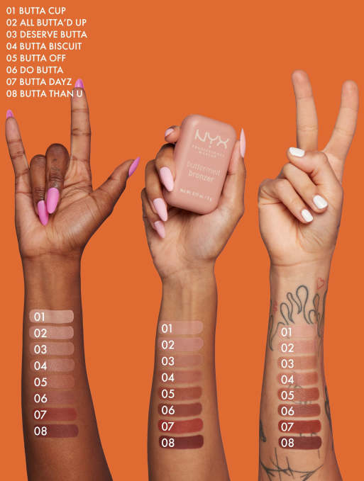 Polvos bronceadores Buttermelt de NYX Professional Makeup: Tono Deserve Butta, 4 de 4