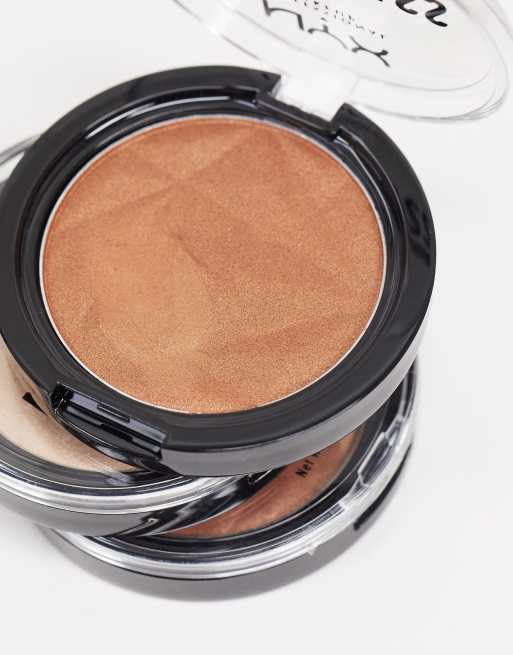 Polvos iluminadores High Glass de NYX Professional Makeup - Golden Hour, 2 de 4