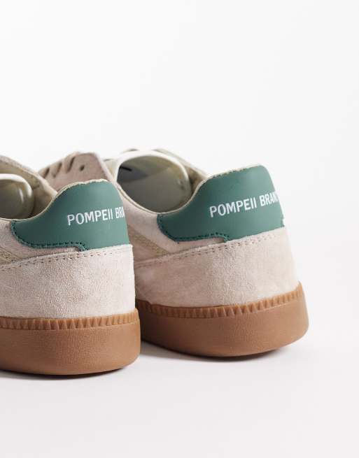 Pompeii – Beżowe buty sportowe na gumowej podeszwie, 3 z 5