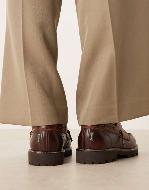 brown dress shoes khaki pants Classic Fit Gold School Chino