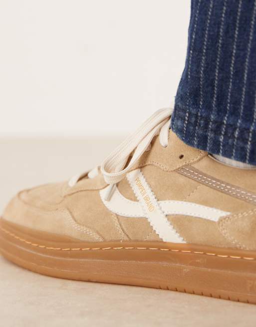 Pompeii – Elan Pippa – Beige och vita sneakers i mocka, 5 av 5