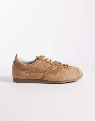 Pompeii - Gemini - Baskets avec détail en fausse fourrure - Caramel-Brown 38