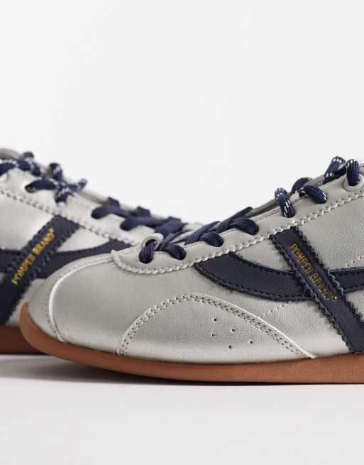 Pompeii - Gemini - Sølvfarvede sneakers i læder, 5 af 5