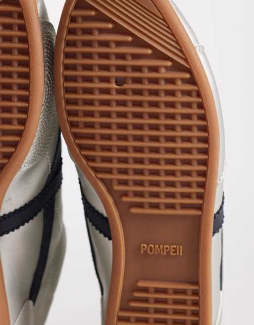 Pompeii - Gemini - Sneakers in pelle color argento, 4 di 5