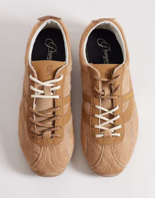 Pompeii - Gemini - Sneakers van imitatiebont in karamel, 2 van 5