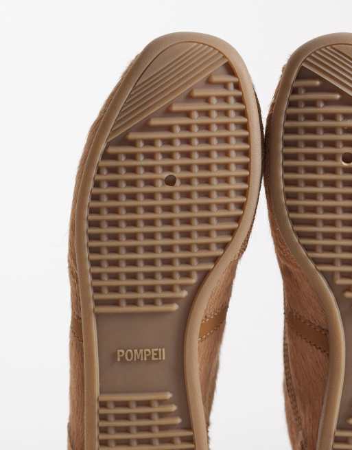 Pompeii - Gemini - Sneakers van imitatiebont in karamel, 5 van 5