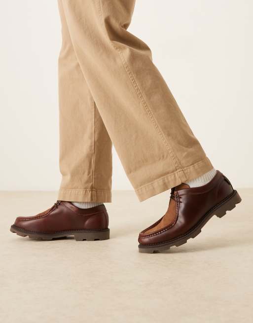 Pompeii latymer lace up leather loafers in brown, 2 of 4