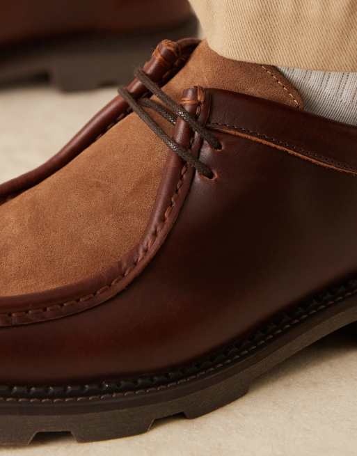 Pompeii latymer lace up leather loafers in brown, 3 of 4