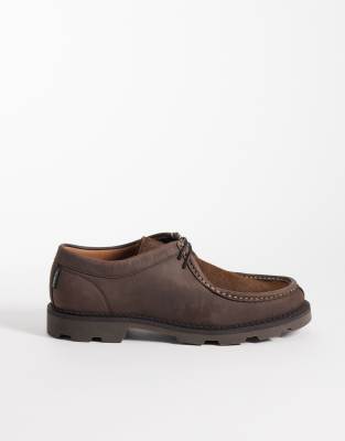 Pompeii Uk Pompeii Latymer Leather Apron Shoes In Brown