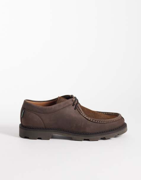 Pompeii latymer leather apron shoes in coffee brown - view 1