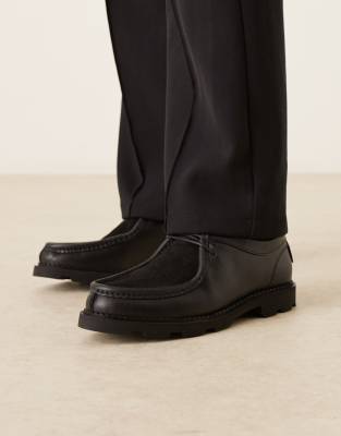 Pompeii - Latymer - Mocassins à lacets en cuir - Noir