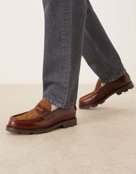 Pompeii - Modena - Læderloafers i brun/beige - view 1