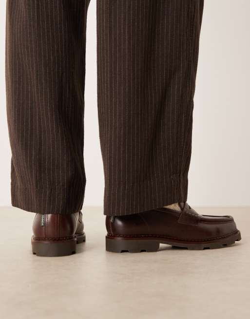 Pompeii modena leather loafers in brown, 3 of 4