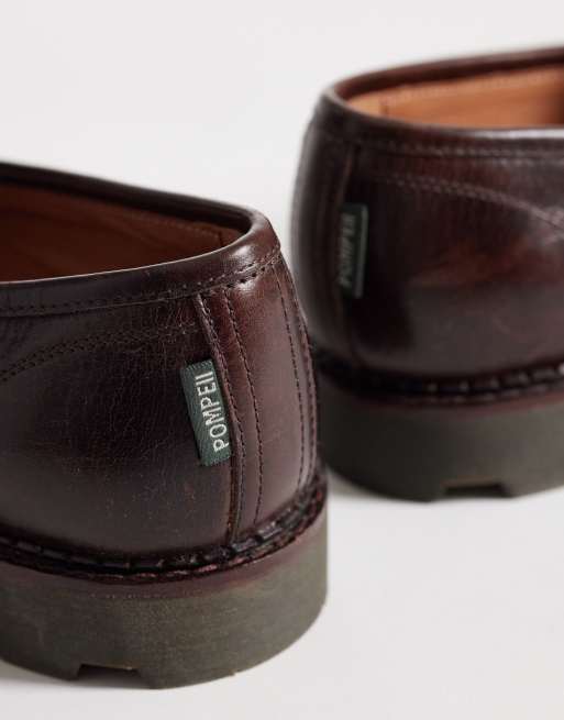 Pompeii modena leather loafers in brown, 4 of 4