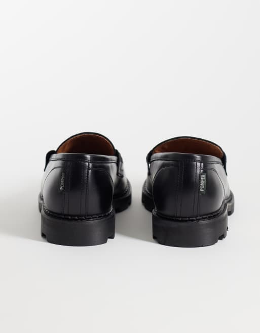 Pompeii Modena Leder-Loafer in Schwarz, 4 von 5