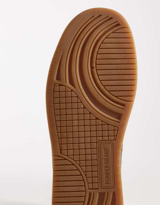 Pompeii – Pippa – Białe sznurowane buty sportowe ze skóry, 4 z 5