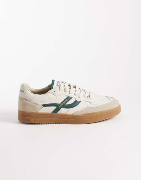 Pompeii pippa leather lace up sneakers in white multi - view 1