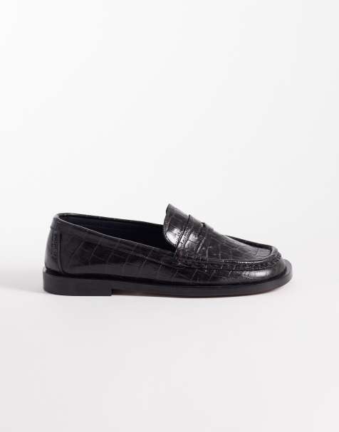Pompeii - Vega Form - Loafers in donkerbruin met krokodillenreliëf - view 1