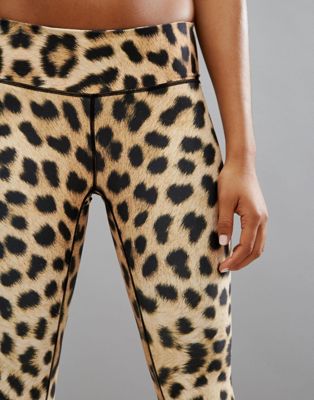 leopard print gym tights