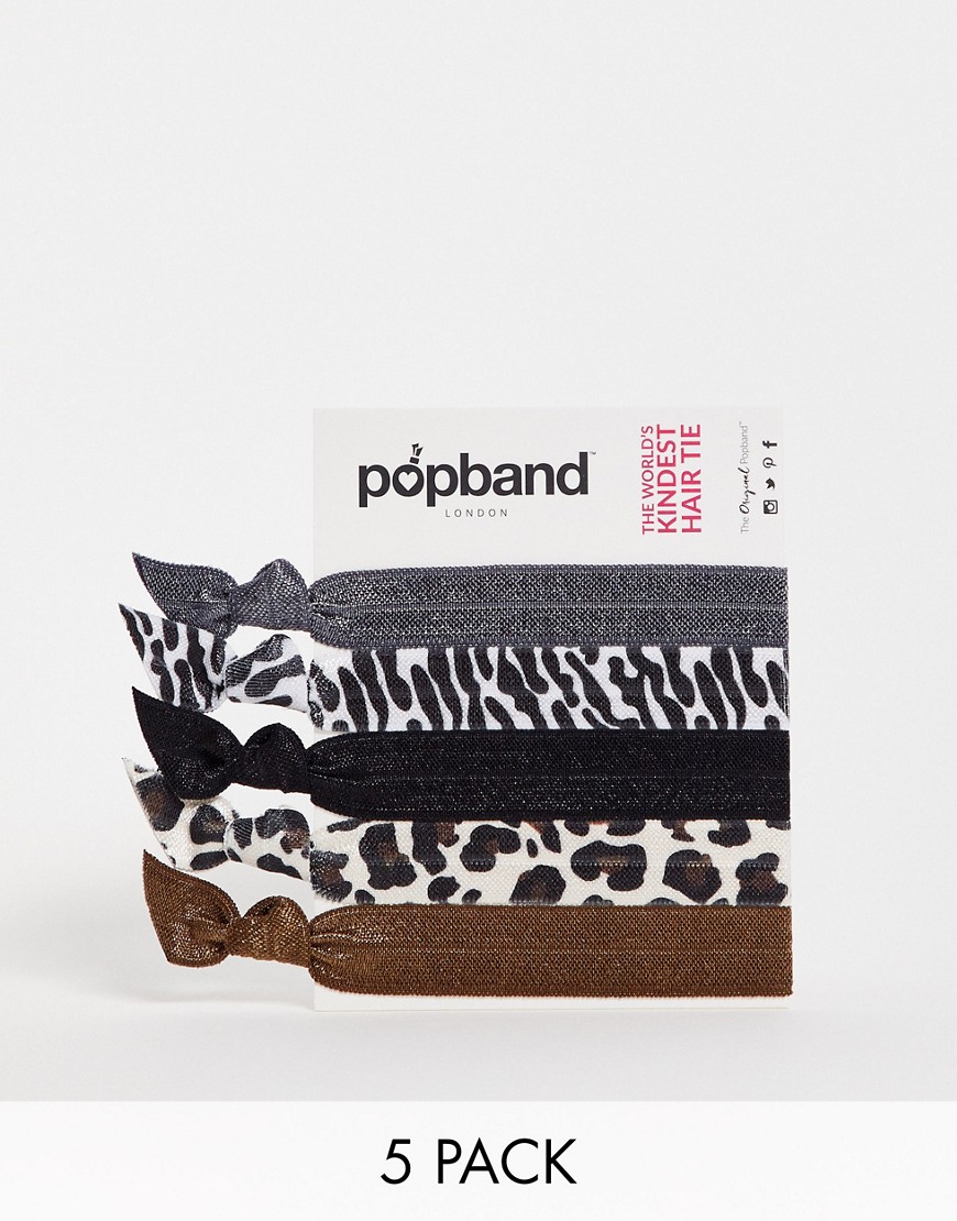 Popband Animal Hairbands 5 Pack-multi