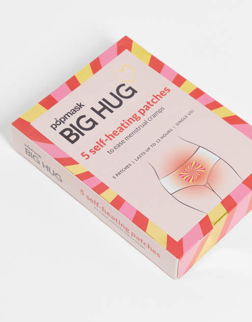 Popmask - Big Hug - Lot de 5 serviettes hygiéniques auto-chauffantes, 3 de 4