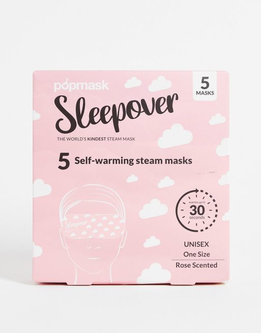 Popmask – Sleepover – Självuppvärmande ångmasker, 5-pack