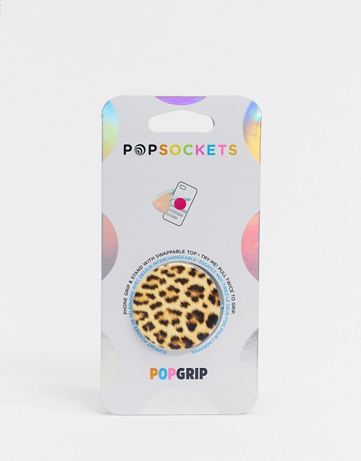 Popsocket leopard print phone stand