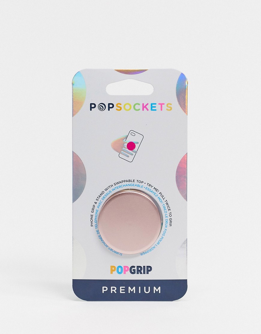 Popsocket – Premium – Roséguldfärgad mobilhållare-Ingen färg