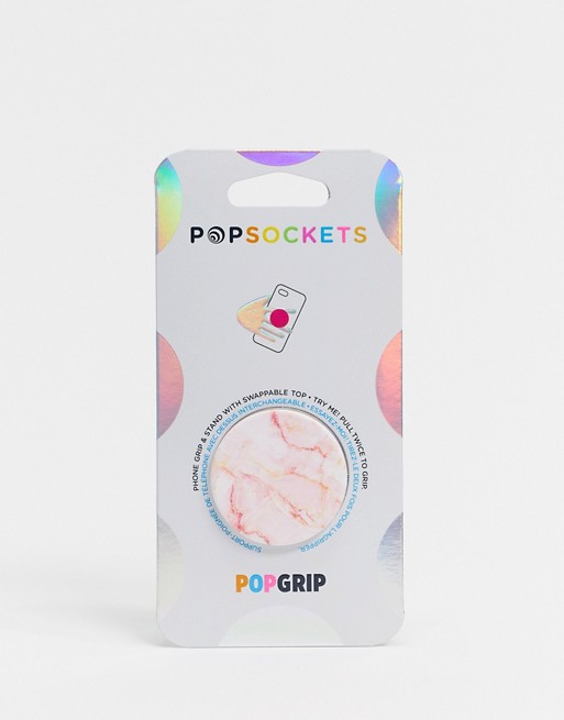 Popsocket rose marble phone stand