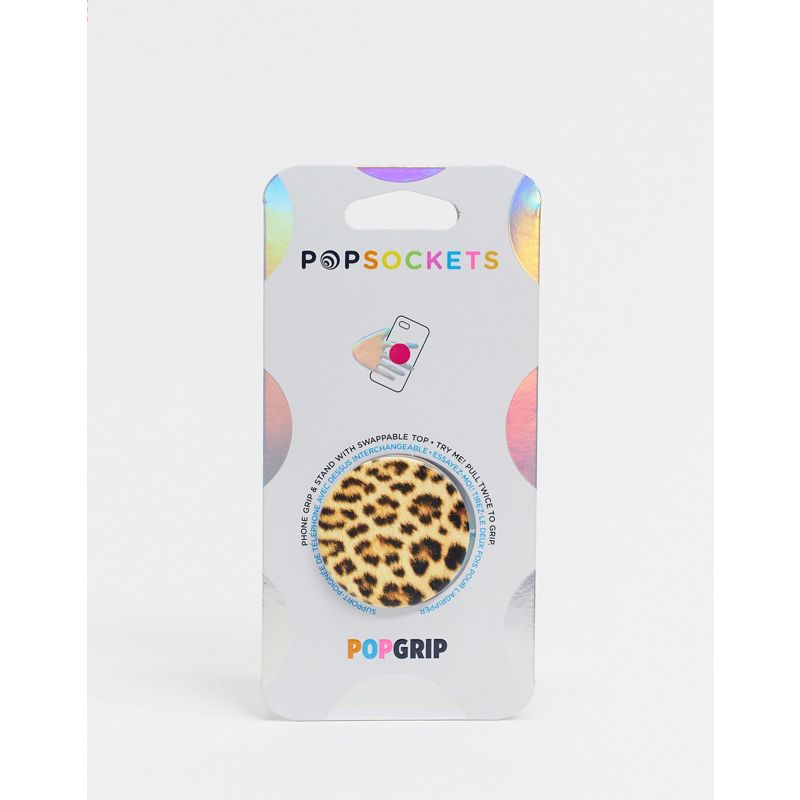 Popsocket - Supporto per telefono con stampa leopardata