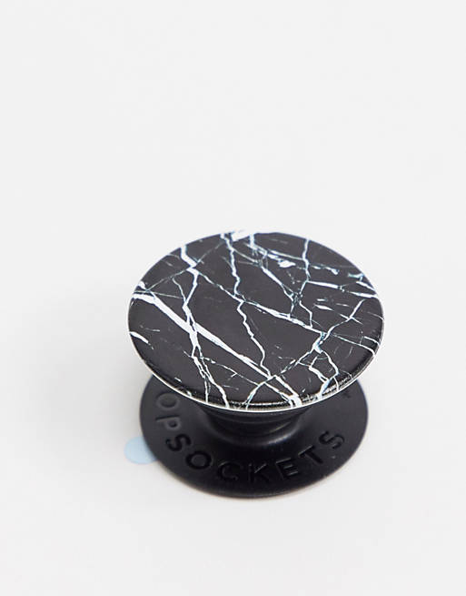Popsocket - Telefonholder i sort marmor |