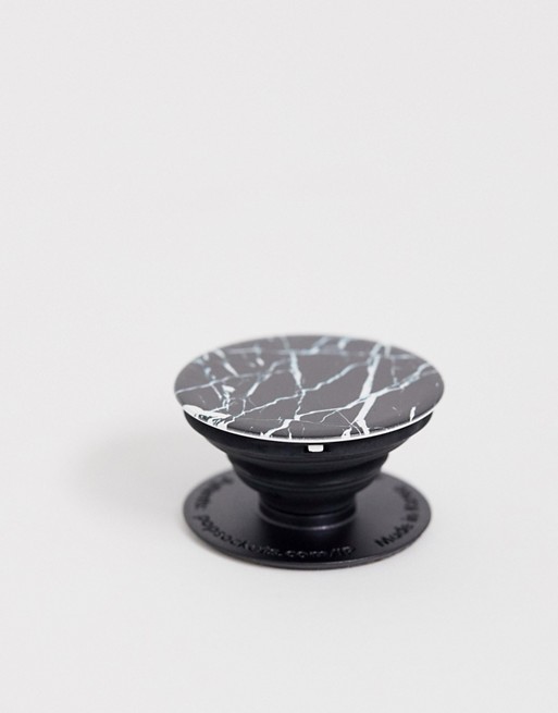 Popsockets Black Marble phone stand