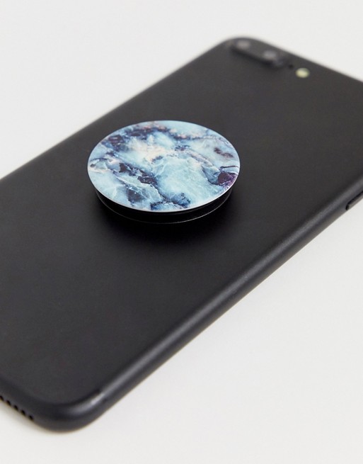 Popsockets blue marble phone stand