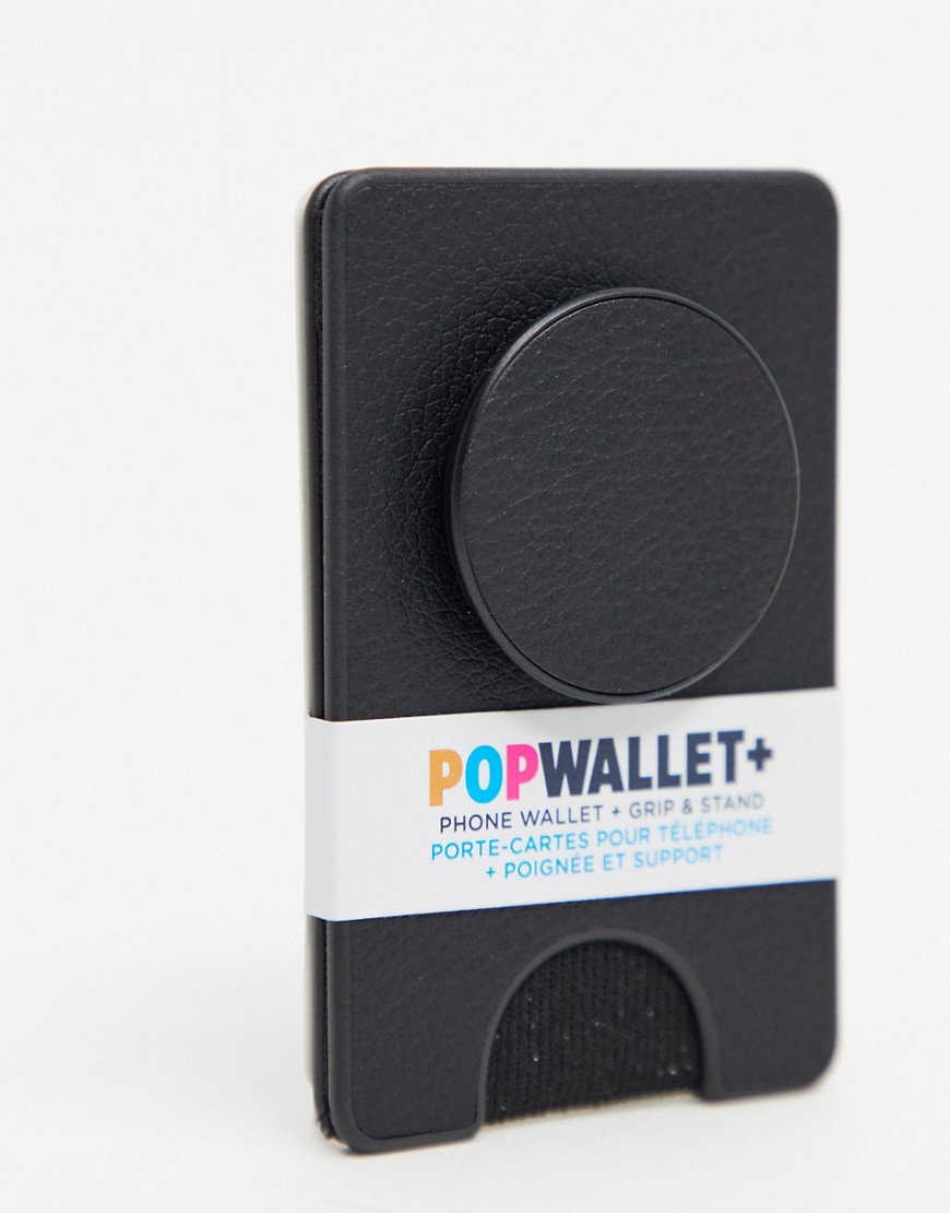 Popsockets pop wallet black phone stand