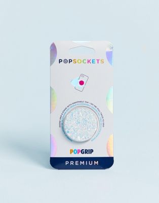 Popsockets - Witte telefoonhouder met glitters-Multi