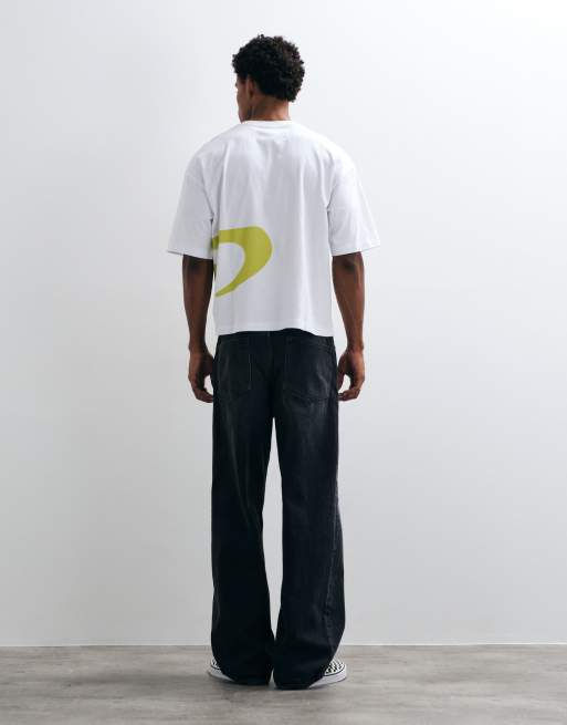Posede bukser i vasket sort fra ASOS DESIGN, 2 af 5