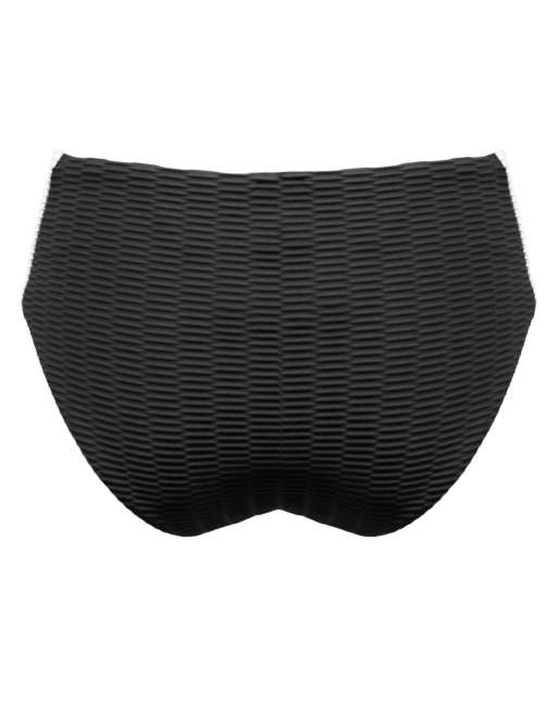 Pour Moi Acapulco Textured Tab Side Brief in Black, 5 of 5