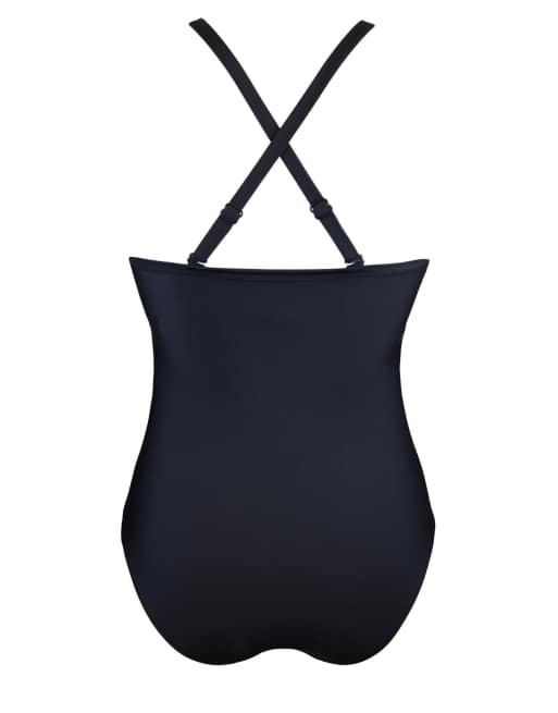 Pour Moi Beach Bound High Neck Swimsuit in Black, 6 of 7