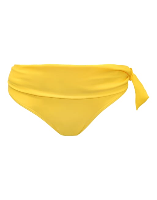 Pour Moi Bermuda Tie Foldover Brief in Yellow, 4 of 5