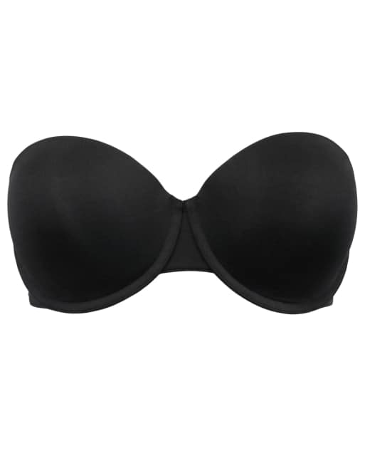 Pour Moi Definitions Push Up Strapless Bra in Black, 4 of 4