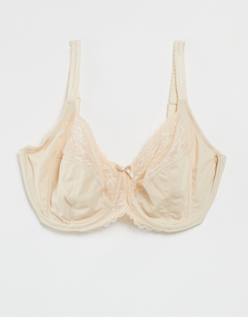 Pour Moi Eden side support underwire bra in oatmeal-Neutral
