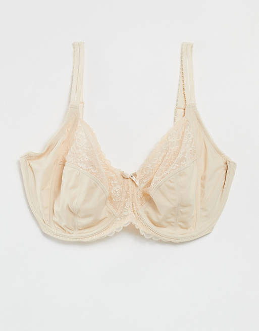 Pour Moi eden side support underwire bra in oatmeal