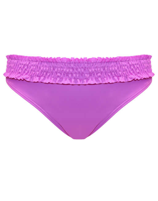 Pour Moi Free Spirit Frill Waist Bikini Bottoms in Ultra Violet, 5 of 6