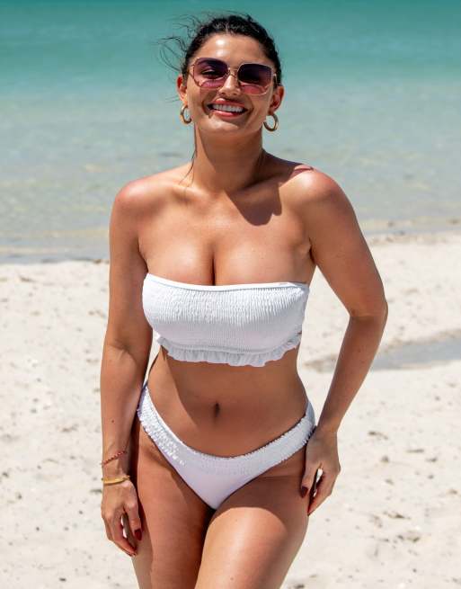 Pour Moi Pour moi free spirit frill waist bikini in white, 2 of 3