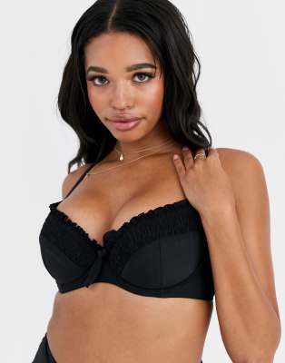 underwire padded bikini top