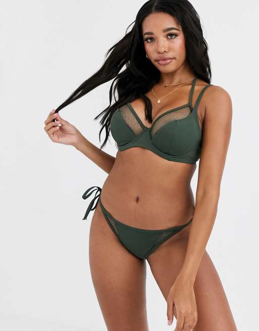 Hot Spots Polka Dot Padded Underwire Bikini Top Pour Moi Figleaves