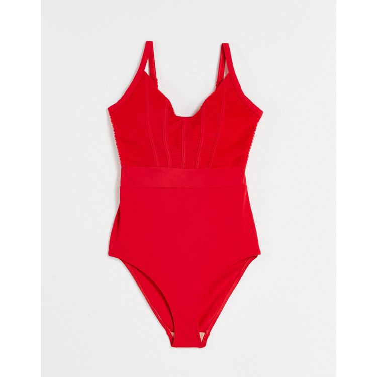 Ruched Pleated Control Swimsuit, Pour Moi